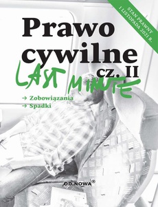 Okładka książki o tytule: Last Minute Prawo cywilne cz.II listopad 2021