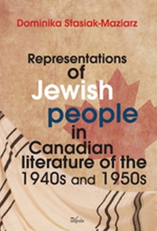 Обложка книги под заглавием:Representations of Jewish people in Canadian literature of the 1940s and 1950s
