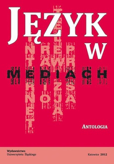 The cover of the book titled: Język w mediach
