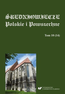 Обложка книги под заглавием:Średniowiecze Polskie i Powszechne. T. 10 (14)