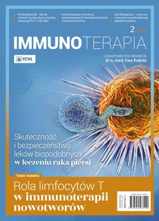 The cover of the book titled: Immunoterapia 2/2019