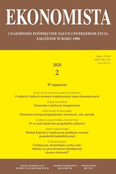 The cover of the book titled: Ekonomista 2020 nr 2