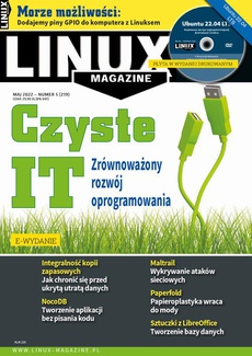The cover of the book titled: Linux Magazine (czerwiec 2022)