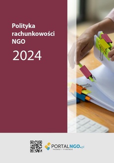 The cover of the book titled: Polityka rachunkowości NGO 2024