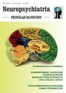 The cover of the book titled: Neuropsychiatria. Przegląd Kliniczny NR 3(3)/2009