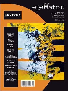 The cover of the book titled: eleWator 12 (2/2015) - Krytyka
