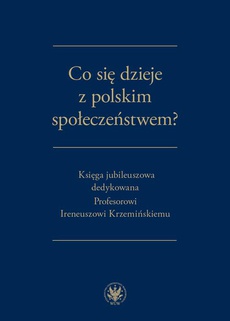 The cover of the book titled: Co się dzieje z polskim społeczeństwem?