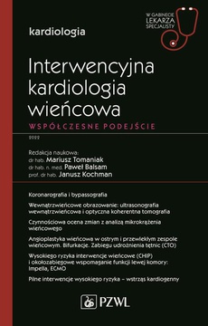 The cover of the book titled: W gabinecie lekarza specjalisty. Kardiologia. Interwencyjna kardiologia wieńcowa