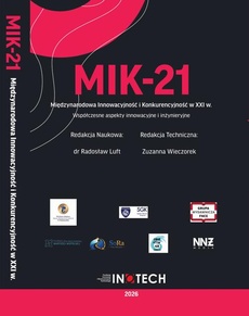 Okładka książki o tytule: MIK-21 Międzynarodowa Innowacyjność i Konkurencyjność w XXI wieku Współczesne aspekty innowacyjne i inżynieryjne