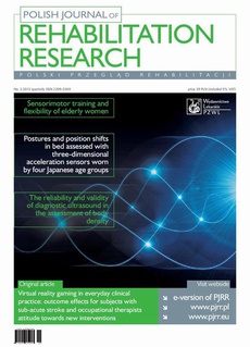 The cover of the book titled: Polish Journal of Rehabilitation Research nr 2(2012)