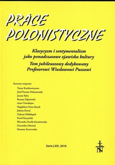 The cover of the book titled: Prace Polonistyczne t. 71/2016