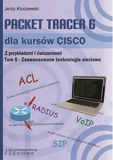 Обложка книги под заглавием:Packet Tracer 6 dla kursów CISCO TOM 5 - Zaawansowane technologie sieciowe