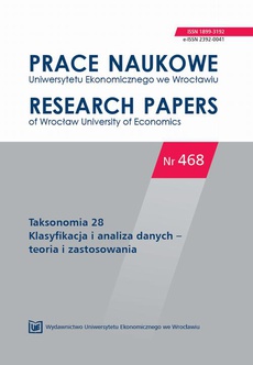 Обложка книги под заглавием:Prace Naukowe Uniwersytetu Ekonomicznego we Wrocławiu nr 468