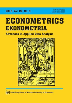 The cover of the book titled: Ekonometria 22/3
