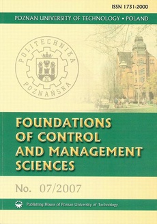 The cover of the book titled: Foundations of control 7/2007