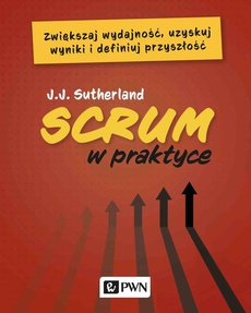 Обложка книги под заглавием:Scrum w praktyce