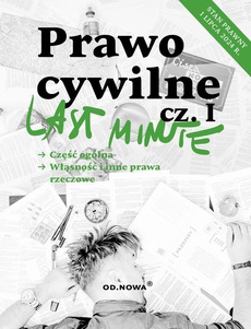 Обложка книги под заглавием:Last minute. Prawo cywilne cz1