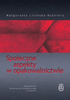 Обложка книги под заглавием:Społeczne aspekty w opakowalnictwie