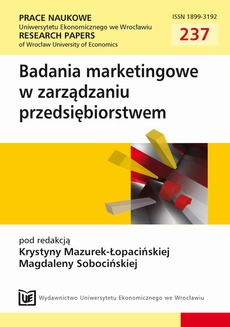 The cover of the book titled: Badania marketingowe w zarządzaniu przedsiębiorstwem