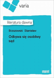 The cover of the book titled: Odbywa się osobliwy sąd