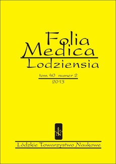 The cover of the book titled: Folia Medica Lodziensia t. 40 z. 2/2013