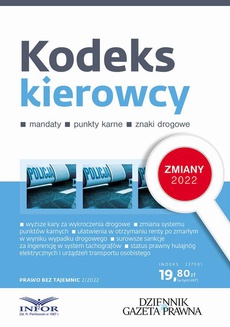 The cover of the book titled: Kodeks kierowcy Zmiany 2022