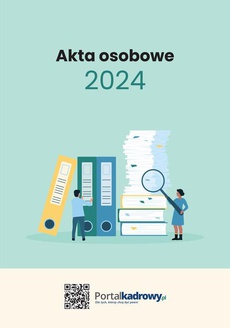The cover of the book titled: Akta osobowe 2024