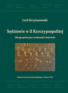 The cover of the book titled: Sędziowie w II Rzeczypospolitej