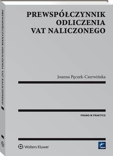 Обложка книги под заглавием:Prewspółczynnik odliczenia VAT naliczonego