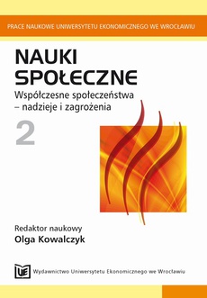 The cover of the book titled: Nauki Społeczne 2. Współczesne społeczeństwa - nadzieje i zagrożenia