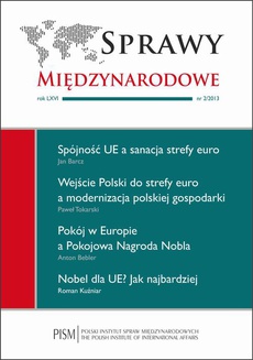 The cover of the book titled: Sprawy Międzynarodowe nr 2/2013