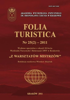 Okładka książki o tytule: Folia Turistica Nr 25(2) – 2011