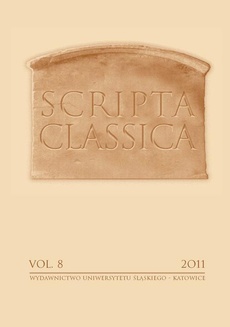 The cover of the book titled: Scripta Classica. Vol. 8