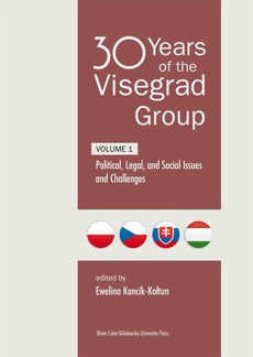 Обложка книги под заглавием:30 Years of the Visegrad Group. Volume 1 Political, Legal, and Social Issues and Challenges
