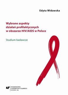 The cover of the book titled: Wybrane aspekty działań profilaktycznych w obszarze HIV/AIDS w Polsce