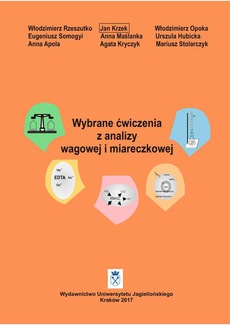 The cover of the book titled: Wybrane ćwiczenia z analizy wagowej i miareczkowej