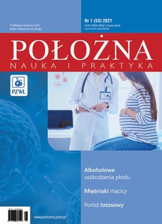 Обложка книги под заглавием:Położna. Nauka i Praktyka 1/2021