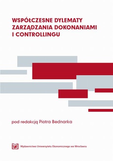The cover of the book titled: Współczesne dylematy zarządzania dokonaniami i controllingu