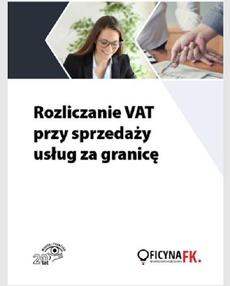 Обложка книги под заглавием:Rozliczanie VAT przy sprzedaży usług za granicę
