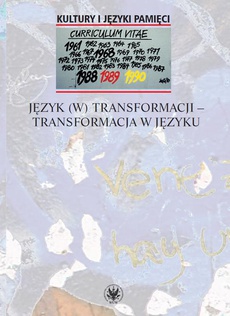 Обложка книги под заглавием:Język (w) transformacji - transformacja w języku