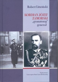 Обложка книги под заглавием:Kordian Józef Zamorski granatowy generał