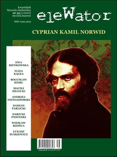 The cover of the book titled: eleWator 35 (1/2021) – Cyprian Kamil Norwid