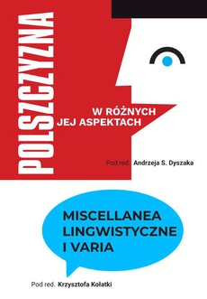 The cover of the book titled: Miscellanea lingwistyczne i varia