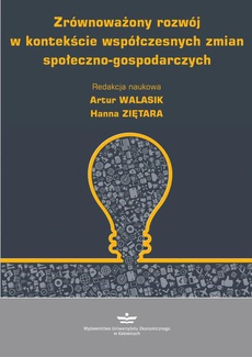 The cover of the book titled: Zrównoważony rozwój w kontekście współczesnych zmian społeczno-gospodarczych