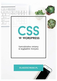 Okładka książki o tytule: CSS w Wordpress. Samodzielne zmiany w wyglądzie motywu