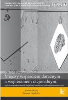 The cover of the book titled: Problemy edukacji, rehabilitacji i socjalizacji osób niepełnosprawnych, t. 6
