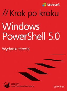 The cover of the book titled: Windows PowerShell 5.0 Krok po kroku