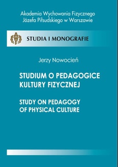 The cover of the book titled: Studium o pedagogice kultury fizycznej