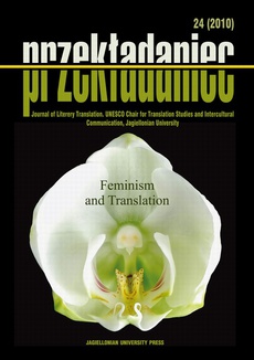 The cover of the book titled: Feminism and Translation. Przekładaniec 2 (2010) vol 24 - English Version
