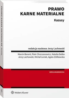 The cover of the book titled: Prawo karne materialne. Kazusy